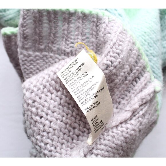 Anthropologie Perri Ombre Tunic Sweater / Small / Mint Purple Wool Alpaca Long - Picture 11 of 11